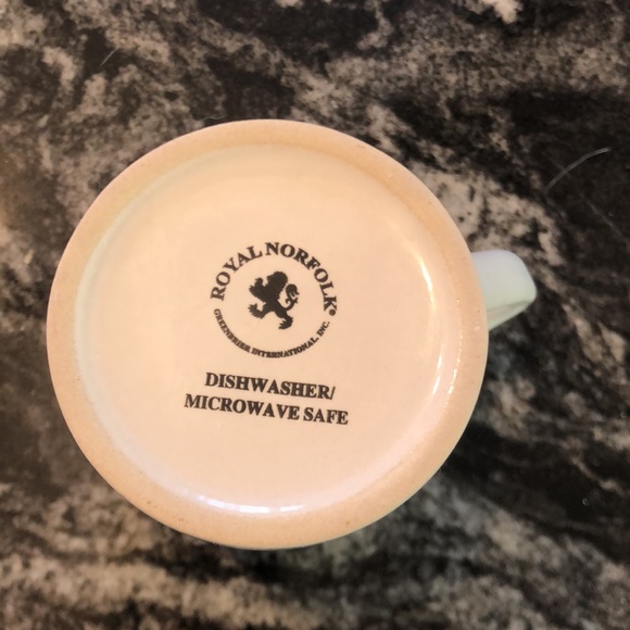 Royal Norfolk Christmas Coffee Mug Cup 12oz. 5” Inch Handle - Picture 4 of 4